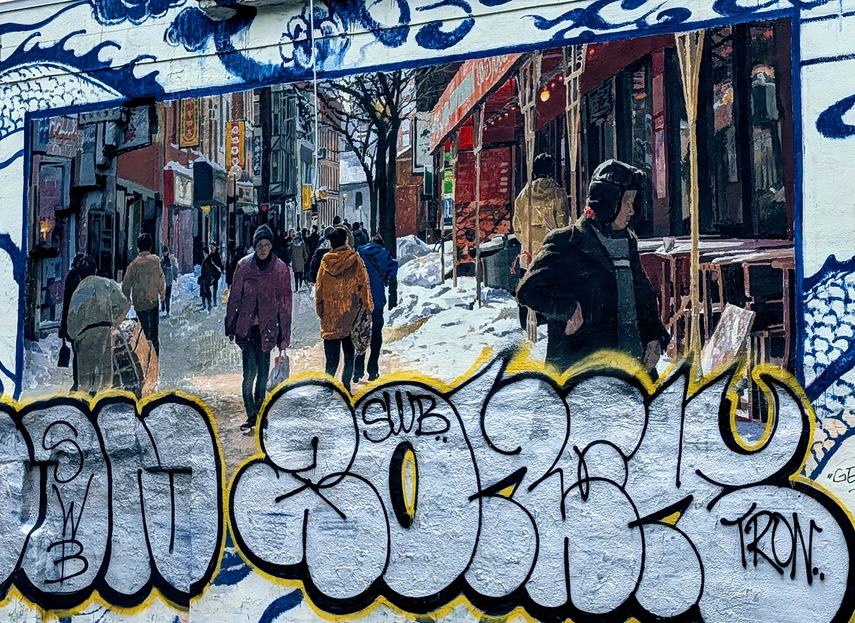 Graffiti mural