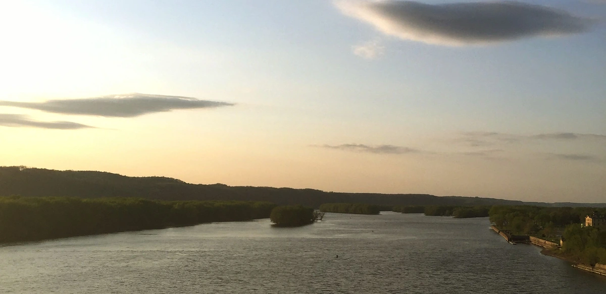 River at dusk